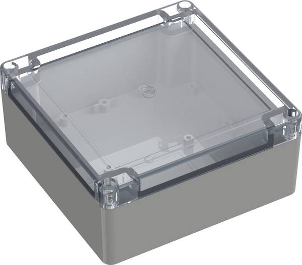 TRU COMPONENTS TC-10860728 Universal-Gehäuse 134.70 x 134.70 x 60.10 Polycarbonat Lichtgrau 1 St.