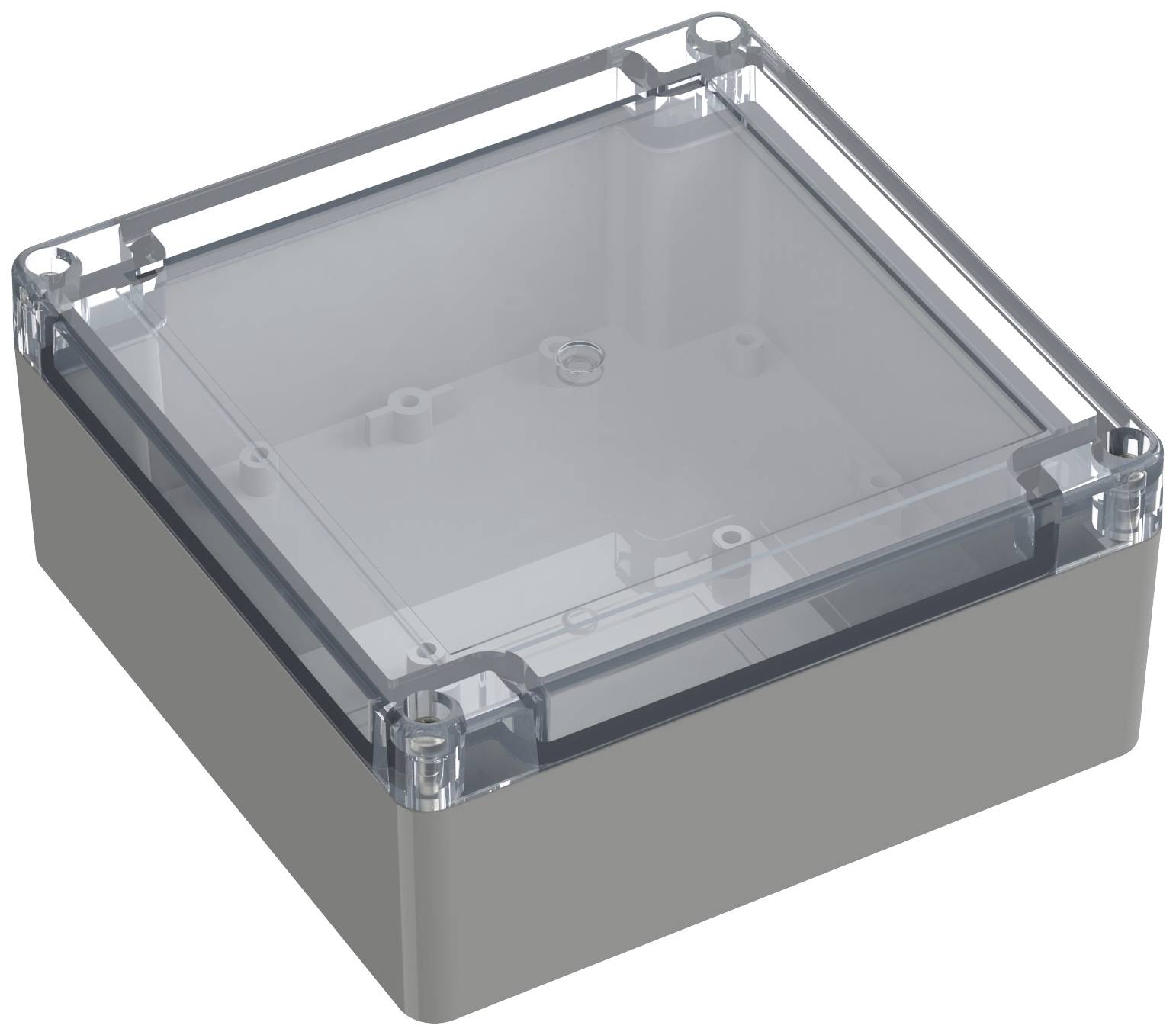 TRU COMPONENTS TC-10860736 Universal-Gehäuse 134.70 x 134.70 x 60.10 ABS-PC Lichtgrau 1 St.