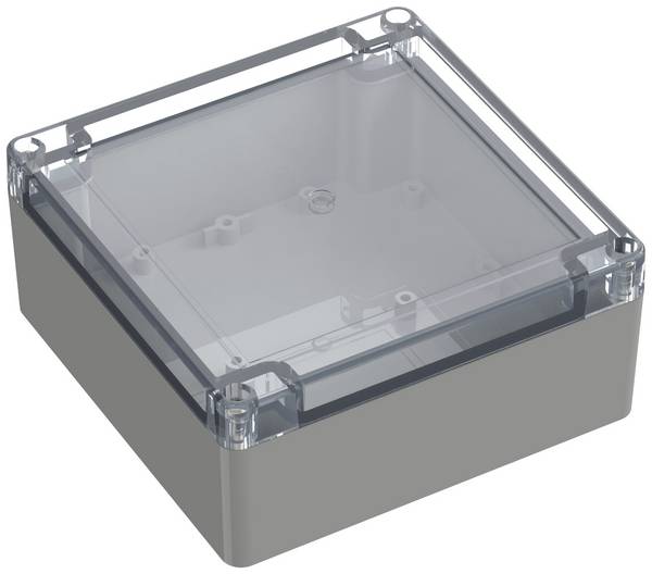 TRU COMPONENTS TC-10860736 Universal-Gehäuse 134.70 x 134.70 x 60.10 ABS-PC Lichtgrau 1 St.