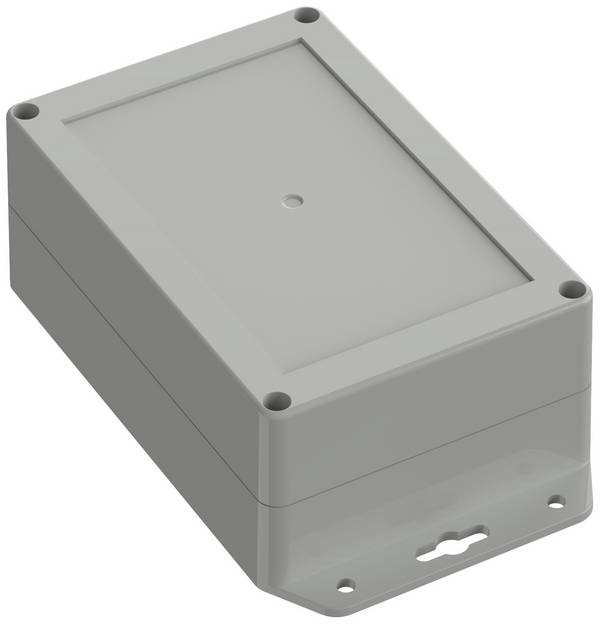 TRU COMPONENTS TC-10860800 Flansch-Gehäuse 150 x 100 x 60 Polycarbonat Lichtgrau 1 St.