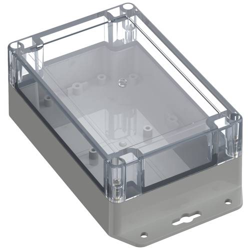 TRU COMPONENTS TC-10860804 Flansch-Gehäuse 150 x 100 x 60 Polycarbonat Lichtgrau 1 St.