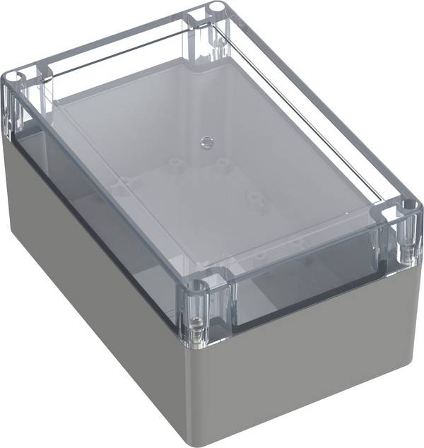 TRU COMPONENTS TC-10860924 Universal-Gehäuse 180 x 120 x 90.30 Polycarbonat Lichtgrau 1 St.
