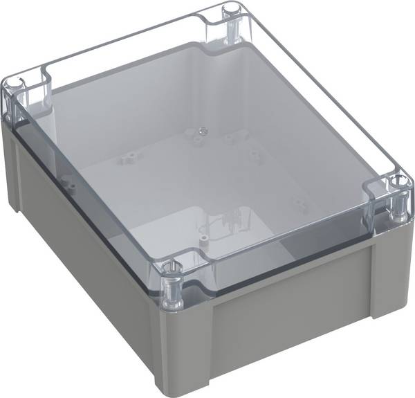 TRU COMPONENTS TC-10861048 Universal-Gehäuse 240 x 191.30 x 105.60 Polycarbonat Lichtgrau 1 St.