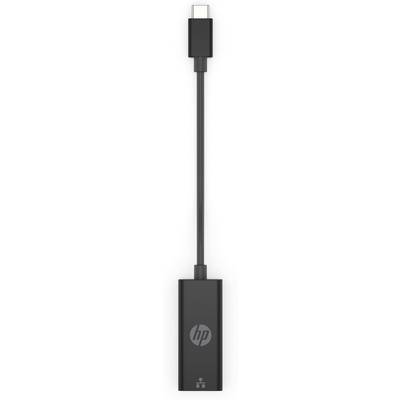 USB-C-zu-HDMI-Adapter von HP in schwarz, kompakte Bauweise. Verbinden von USB-C-Geräten mit HDMI-kompatiblen Displays.