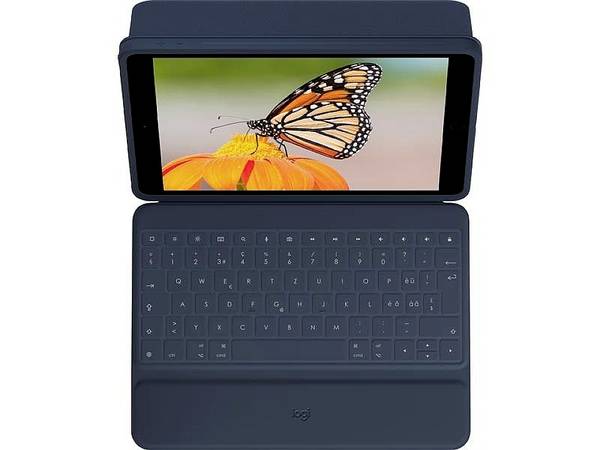 Logitech Tablet Cover Rugged Combo 3 Tablet-Tastatur Passend für Marke (Tablet): Apple iPad 10.2 (2019), iPad 10.2 (2020), iPad 10.2 (2021)