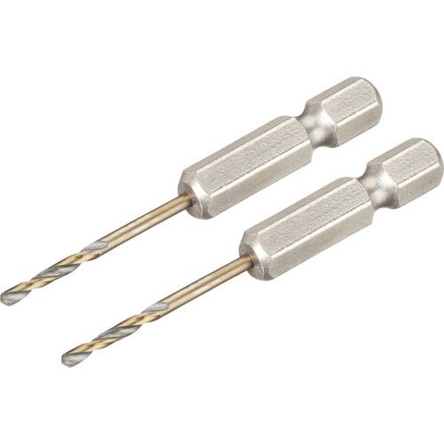 DEWALT DT20600-QZ HSS-G Metall-Spiralbohrer 2 Stück 2 mm Gesamtlänge 55 mm korrosionsgeschützt Sechskant 2 St.
