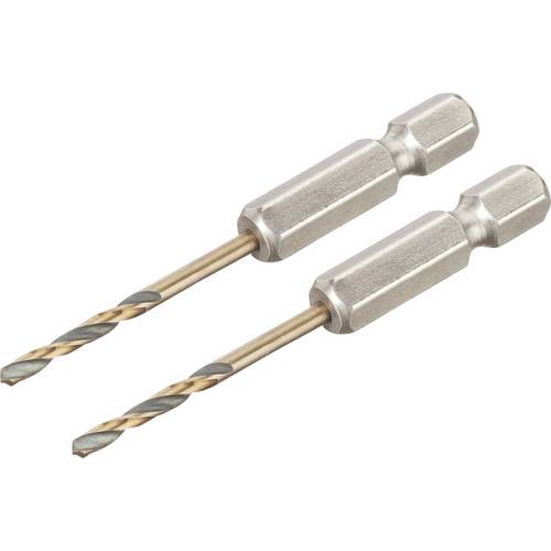 DEWALT DT20601-QZ HSS-G Metall-Spiralbohrer 2 Stück 2.5 mm Gesamtlänge 60 mm korrosionsgeschützt Sechskant 2 St.