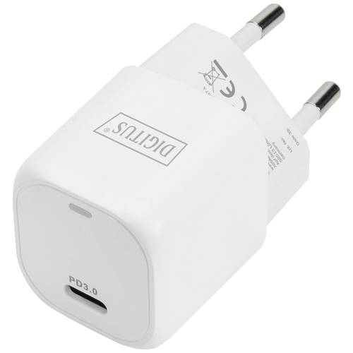 Digitus DA-10060 USB Ladegerät 20 W 1x USB-C® USB PD Weiß Innenbereich