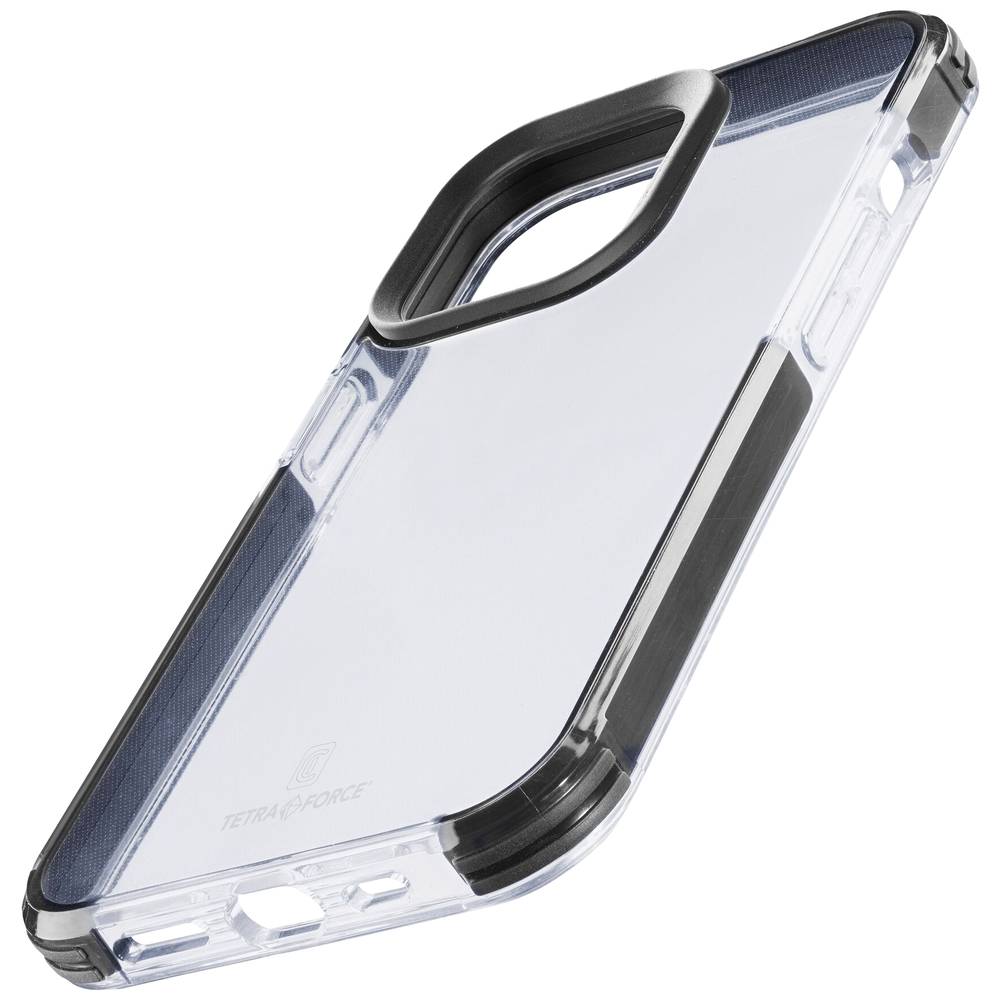 Cellularline Hard Case Tetra Backcover Apple iPhone 14 Transparant, Zwart
