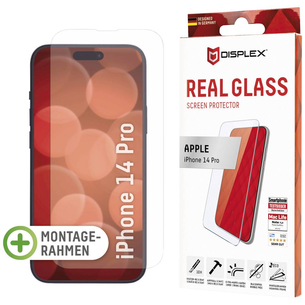 DISPLEX Real Glass 1699 Screenprotector (glas) Geschikt voor: iPhone 14 Pro 1 stuk(s)