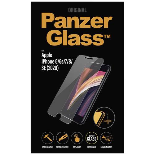 PanzerGlass 2684 Displayschutzglas Apple iPhone SE (Gen.3, 2022), iPhone SE (Gen.2, 2020), iPhone 8, iPhone 7, iPhone 6 ...