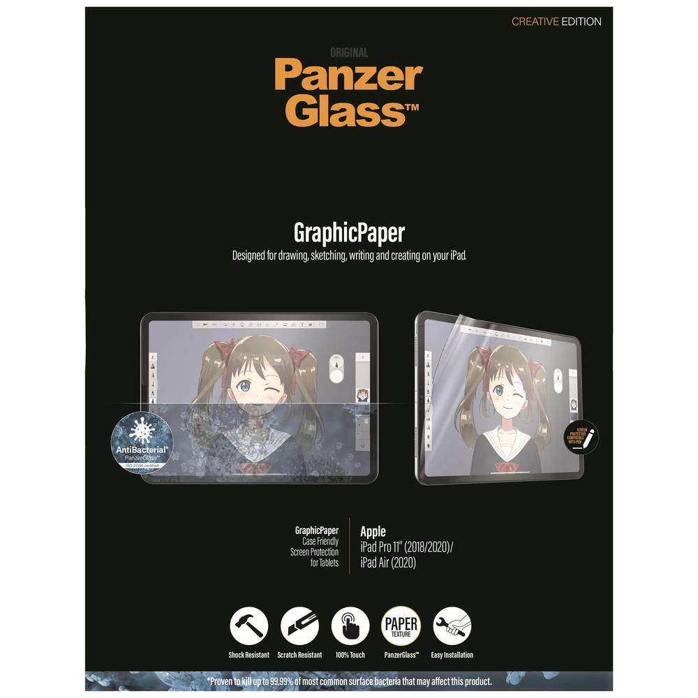 PanzerGlass GraphicPaper Apple iPad Pro 11 inch (2020)-(2018) Screenprotector Kunststof