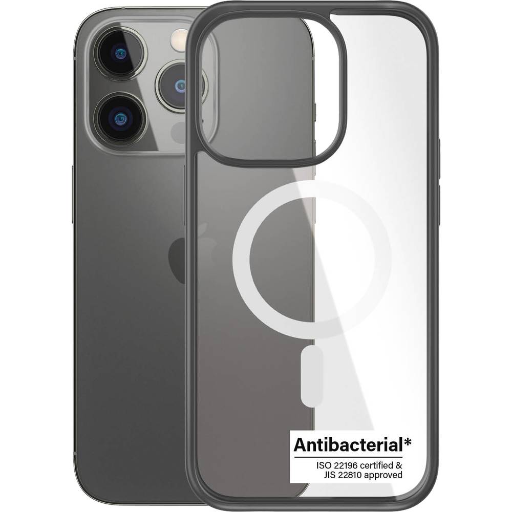 PanzerGlass MagSafe ClearCase Backcover Apple iPhone 14 Pro Transparant, Zwart