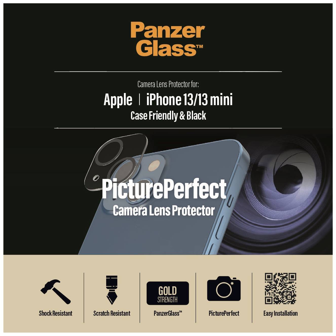 PANZERGLASS Camera Protector Kameraschutzglas iPhone 13, iPhone 13 mini 1 St. 383