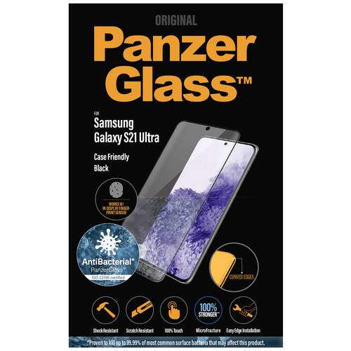 PanzerGlass Curved Displayschutzglas Samsung Galaxy S21 Ultra 1 St. Anti-Fingerprint, antibakteriell 7258