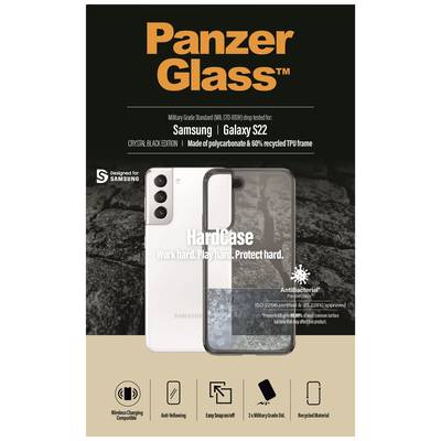 PanzerGlass HardCase Backcover Samsung Galaxy S22 Transparent, Schwarz