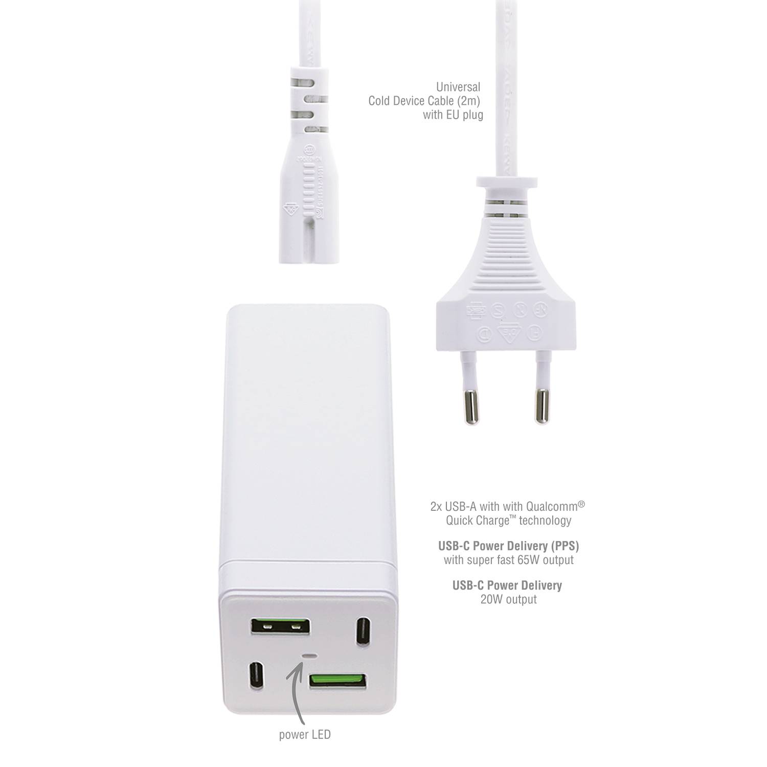 4smarts - Ladestation - MultiGaN - 65 Watt - 2 A-10