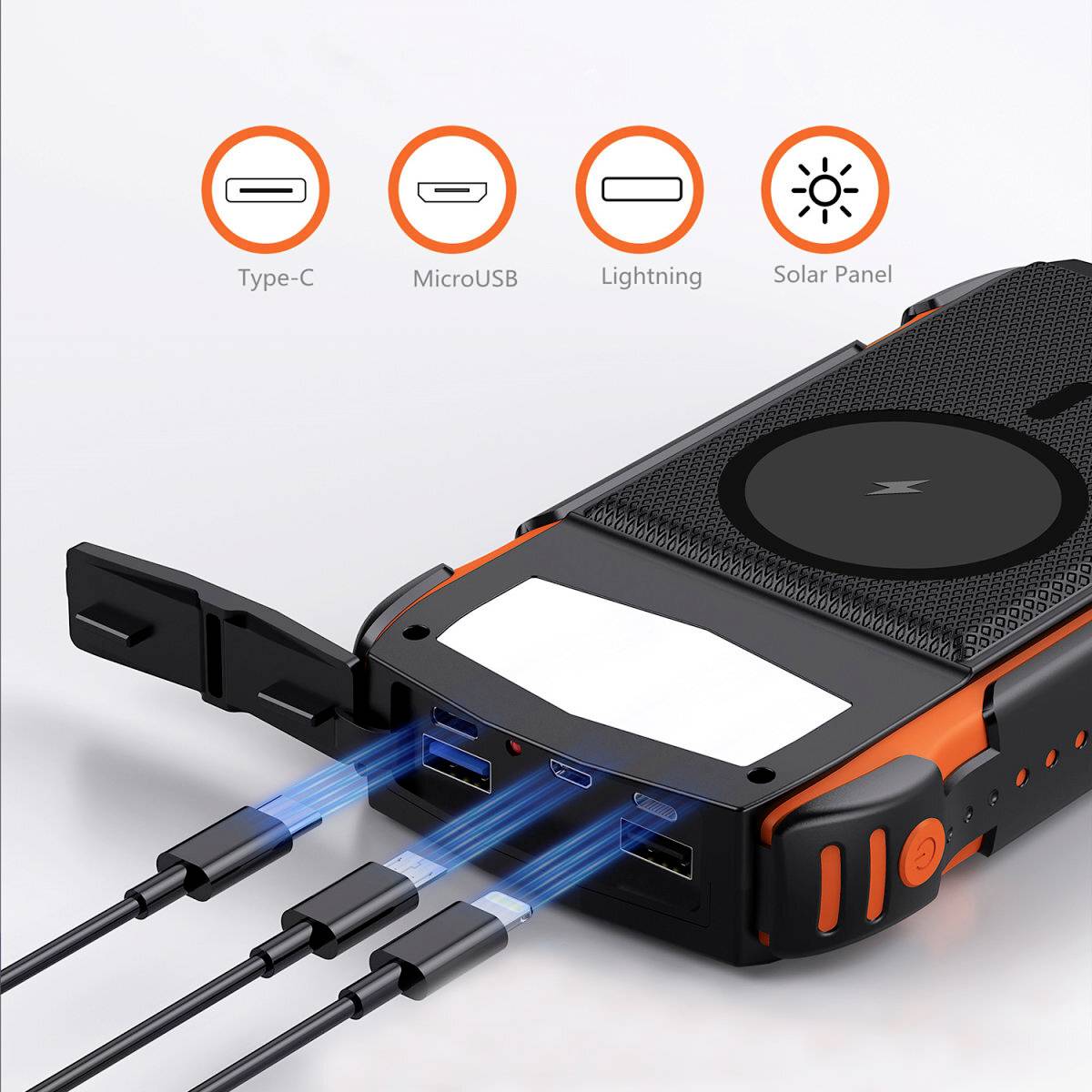 4Smarts TitanPack UltiMag Solar Powerbank 20000 mAh USB PD 3.0, Qi Wireless Charging, Quick Charge 3.0 LiPo Wireless Cha-6