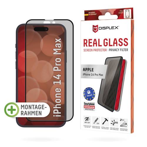 Thumbnail - DISPLEX Privacy Glass Full Cover Displayschutzglas mit Blickschutz Apple iPhone 14 Pro Max 1 St. 1709
