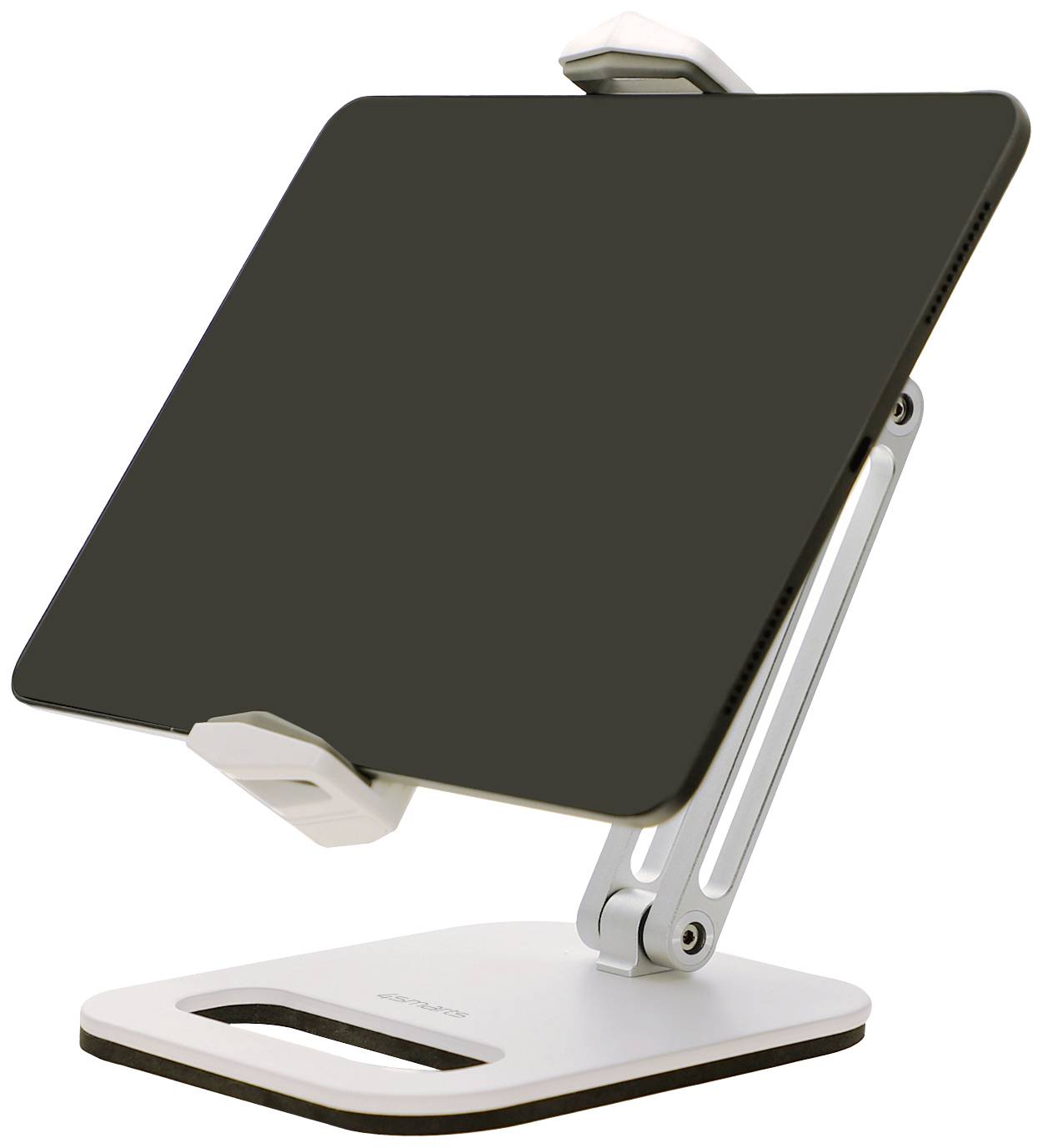 4SMARTS - Tisch Ständer ErgoFix H23 für Smartphones und Tablets silber/weiß Mit dieser individuell v