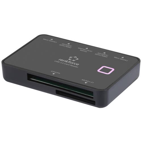 Renkforce Externer Speicherkartenleser Micro-USB B (USB 3.2 Gen 1) Schwarz