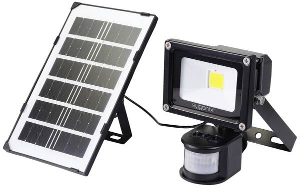 Sygonix SY-5461108 Solar-Spot mit Bewegungsmelder 10 W Leuchtfarben: Neutralweiß