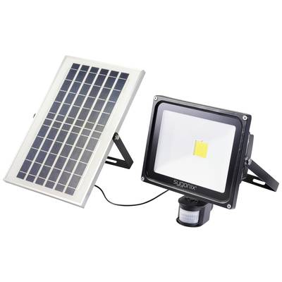Solargespeister LED-Strahler mit Solarmodul; geeignet für Außenbereiche, kabellos verbunden, zur Beleuchtung im Dunkeln.