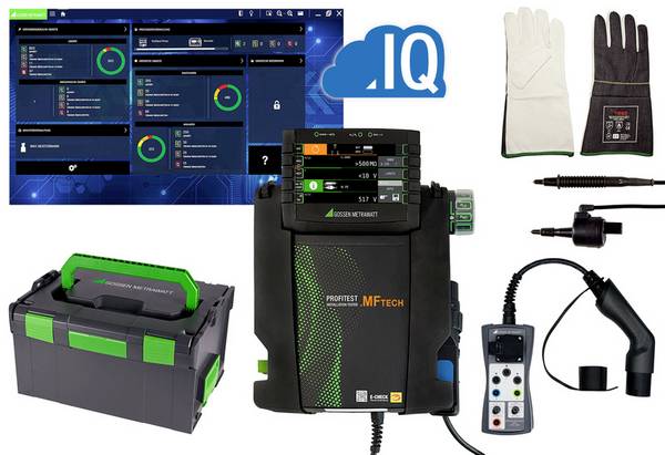 Gossen Metrawatt PROFiTEST MF TECH EVSE-Set VDE-Prüfgeräte-Set, Installationstester-Set kalibriert (DAkkS-akkreditiertes Labor) VDE-Norm 0100, 0100-600, 0105, 0411, 0413