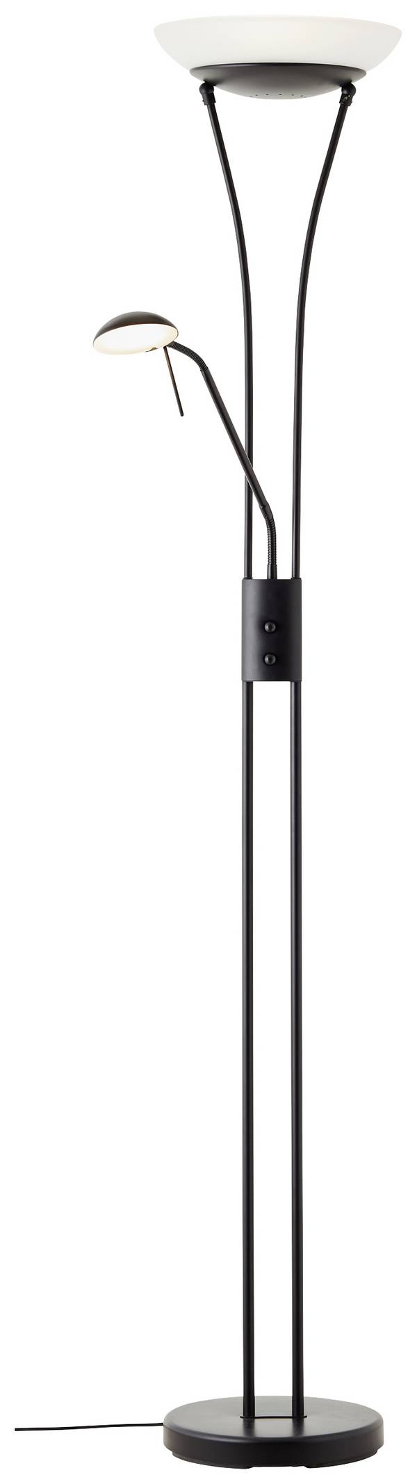 Brilliant Finn LED-Deckenfluter mit Leselampe LED  21 W  Schwarz