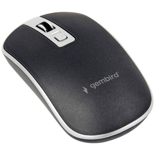 Gembird Maus Funk Optisch Blau, Schwarz 4 Tasten 800 dpi, 1200 dpi, 1600 dpi Geräuscharme Tasten