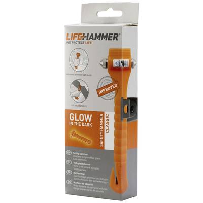 Nothammer original LifeHammer CLASSIC GLOW-O Inkl. Halter, Gurtschneider