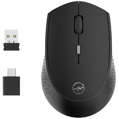 Mobility LAB ML311449 Maus Bluetooth® Optisch Schwarz 3 Tasten 1600 dpi Geräuscharme Tasten, Integriertes Scrollrad, Wie