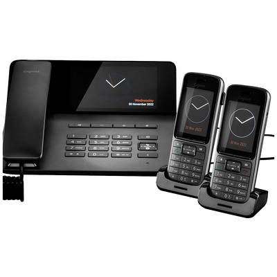 Gigaset Pro Fusion FX800W Bundle Schnurgebundenes Telefon, VoIP Bluetooth, WLAN, DECT Repeater, Anrufbeantworter, PoE To