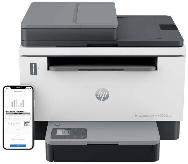 HP LaserJet Tank MFP 2604 sdw Multifunktionsdrucker Laser Schwarz-Weiß  A4 Drucker, Scanner, Kopierer Bluetooth®, LAN, WLAN, Duplex, ADF, Toner-Nachfüllsystem