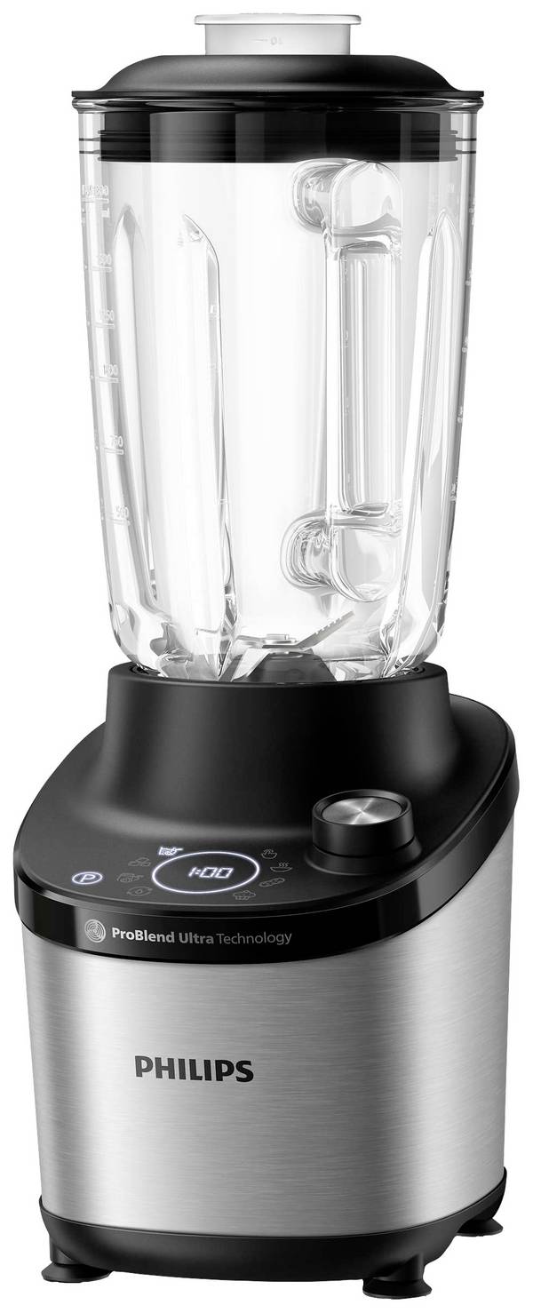 Philips Home HR3760/00 Standmixer 1500 W Silber, Schwarz