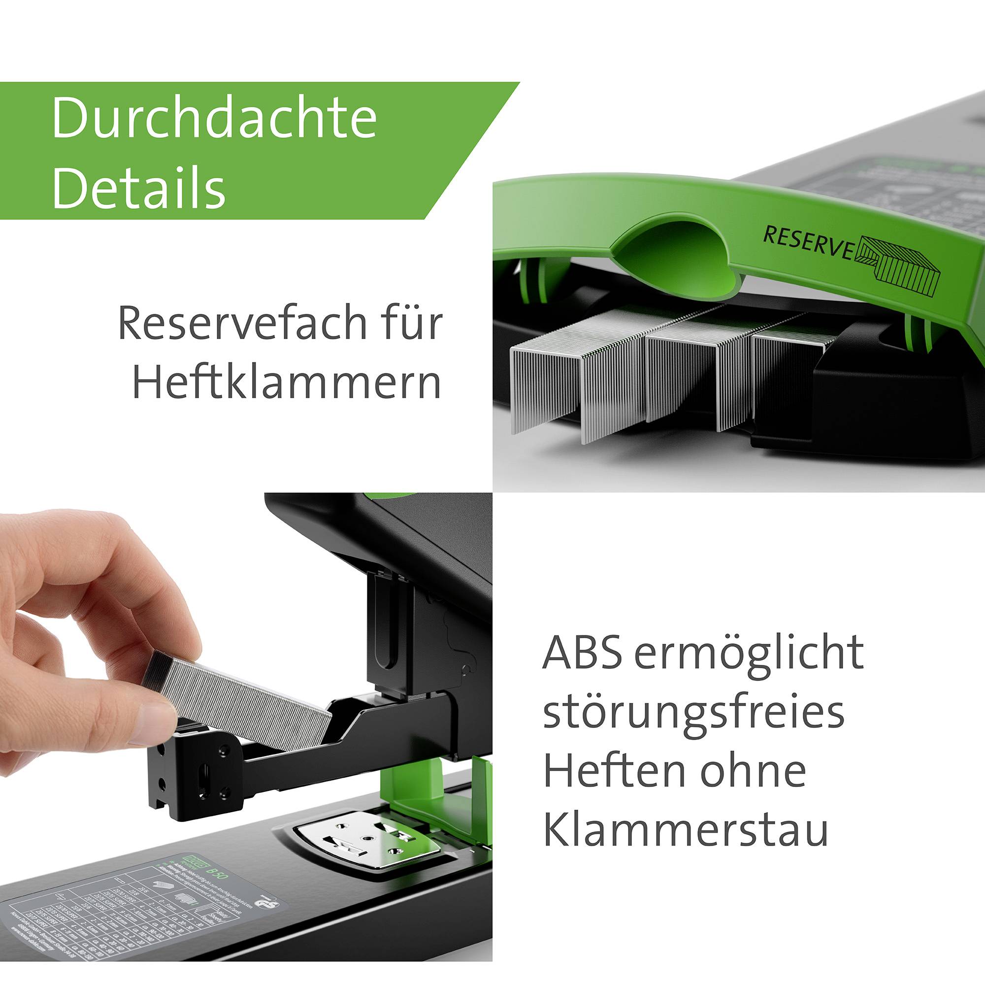 Blockheftgerät B 50 re+new bis 140Bl. schwarz-6