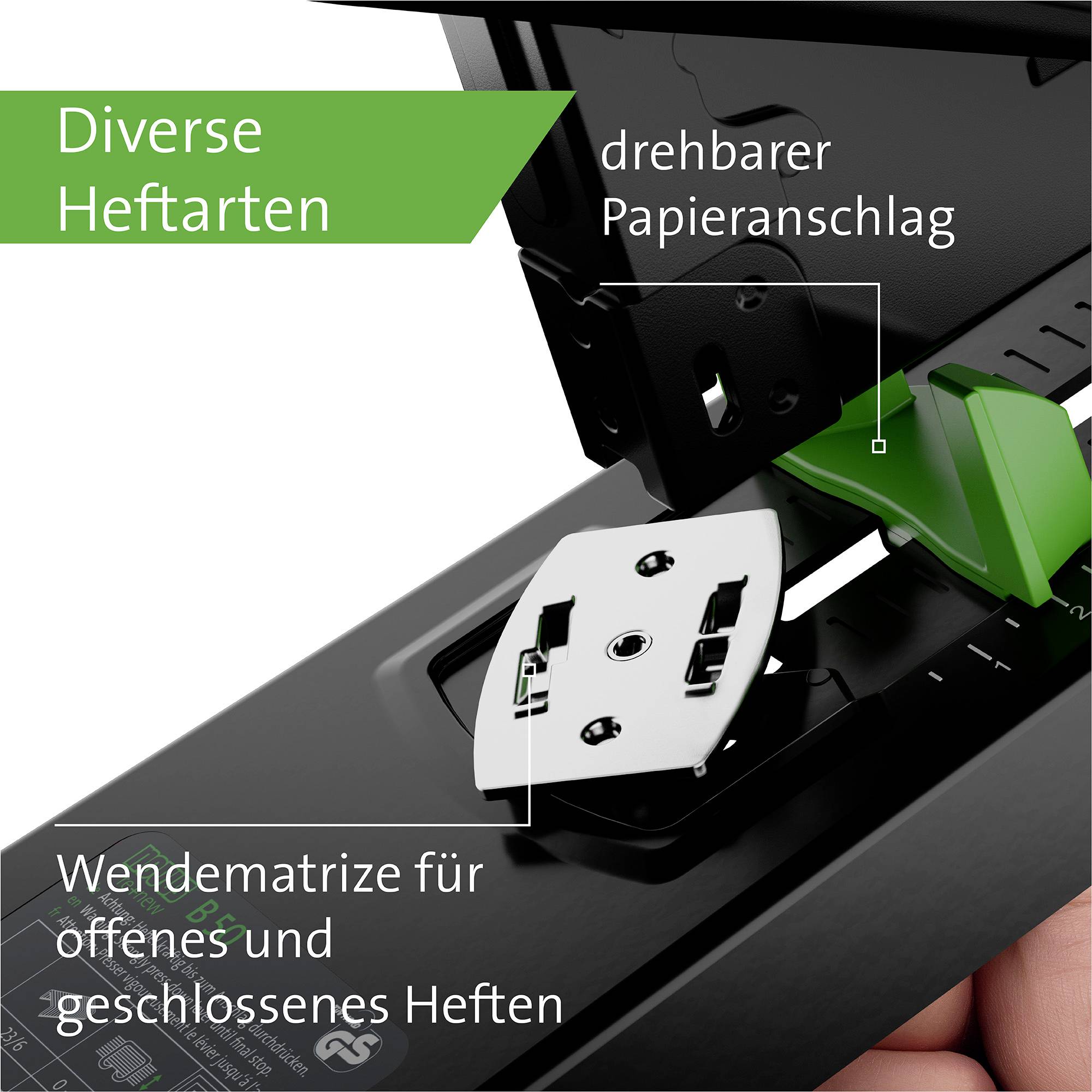 Blockheftgerät B 50 re+new bis 140Bl. schwarz-7