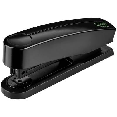 Schwarzer Heftgerät mit schlichtem Design, geeignet für Büroanwendungen.
