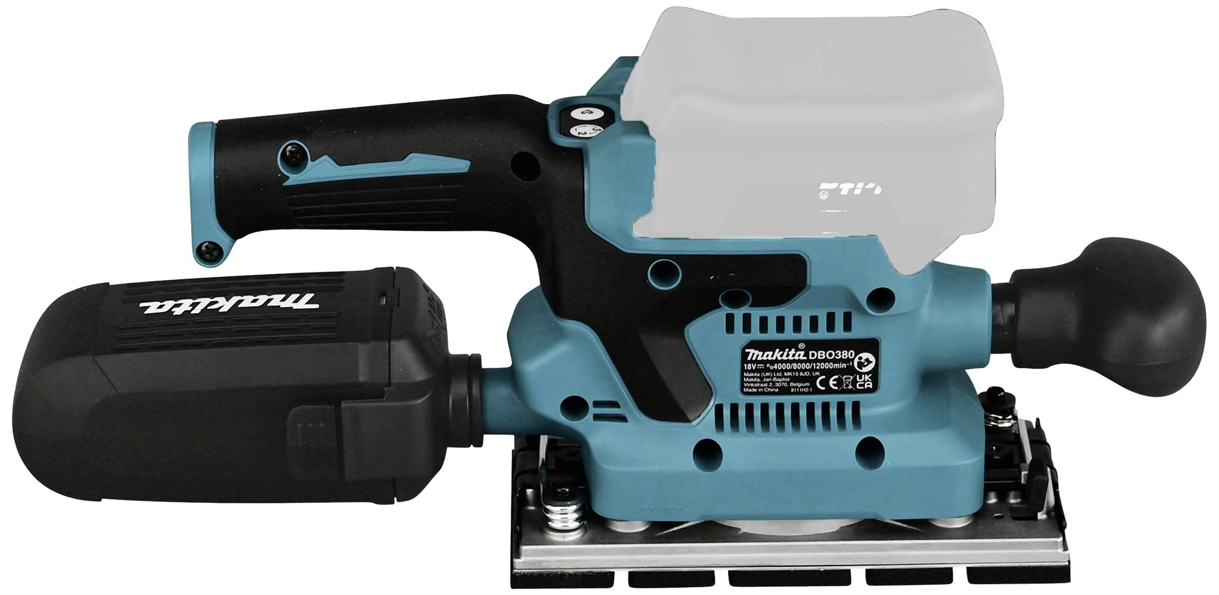 Makita DBO380Z DBO380Z Akku-Schwingschleifer bürstenlos, ohne Akku 18 V 93 x 185 mm-1