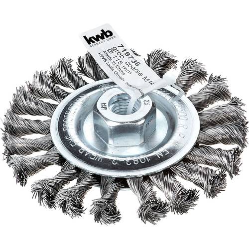 kwb AGGRESSO-FLEX® Scheibenbürsten, gezopfter HSS-Stahldraht für Einsatz mit Winkelschleifer 719736 1 St.