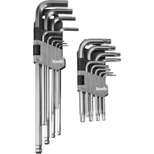 kwb Sechskantschlüssel-Set 1.5 mm, 2 mm, 2.5 mm, 3 mm, 4 mm, 5 mm, 6 mm, 8 mm, 10 mm 8teilig