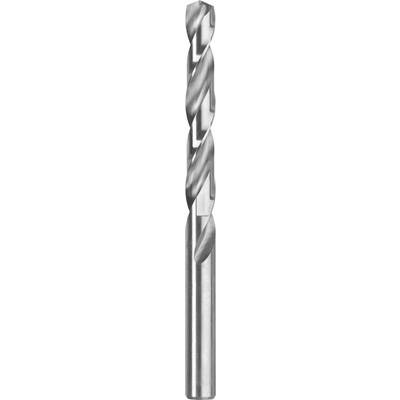 Ein silberner Spiralbohrer mit vier Schneiden, geeignet für präzises Bohren in Metalloberflächen.