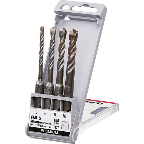 kwb 240530 Vergütungsstahl Hammerbohrer-Set 1 Stück 5 mm, 6 mm, 8 mm, 10 mm SDS-Plus 1 St.