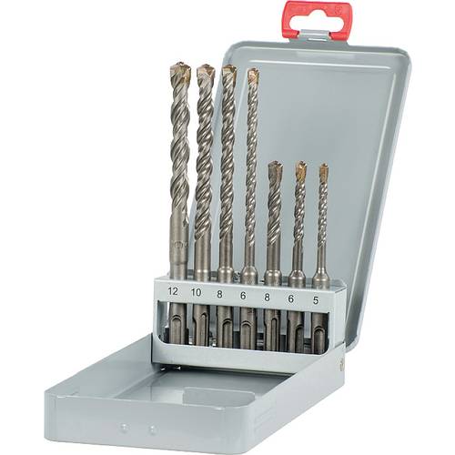 kwb 240730 Vergütungsstahl Hammerbohrer-Set 7teilig 5 mm, 6 mm, 8 mm, 6 mm, 8 mm, 10 mm, 12 mm SDS-Plus 1 St.