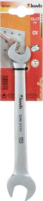 kwb 451317 Doppel-Maulschlüssel 1 Stück Schlüsselweite (Metrisch) 13 - 17 mm