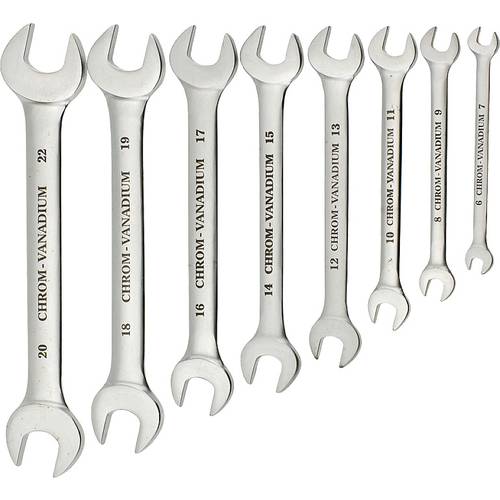 kwb 470300 Doppel-Maulschlüssel-Satz 8teilig Schlüsselweite (Metrisch) 02 - 56 mm