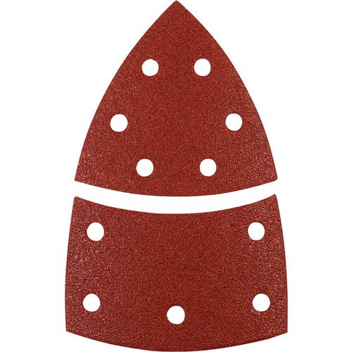 kwb 496170 Deltaschleifpapier Körnung (num) 60, 120, 180 (L x B) 62, 93 mm, mm x 100 mm 12 St.