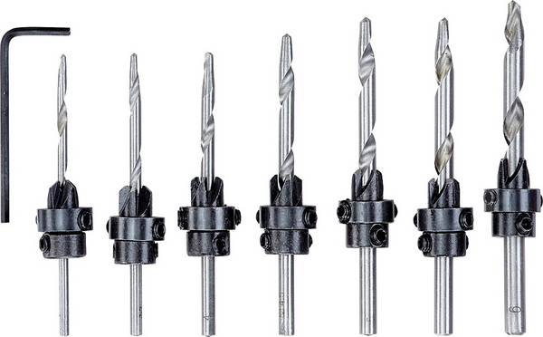 kwb 513190 Holz-Fräsbohrer-Set 8teilig 3 mm, 3.5 mm, 4 mm, 4.5 mm, 5 mm, 5.5 mm, 6 mm 8 St.