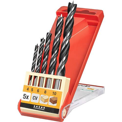 kwb 514000 Holz-Spiralbohrer-Set 5teilig 4 mm, 5 mm, 6 mm, 8 mm, 10 mm 5 St.
