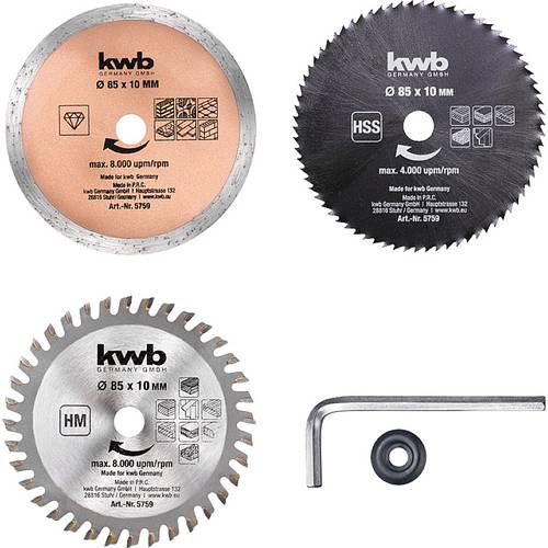 kwb 575905 Kreissägeblatt-Set 5 St.